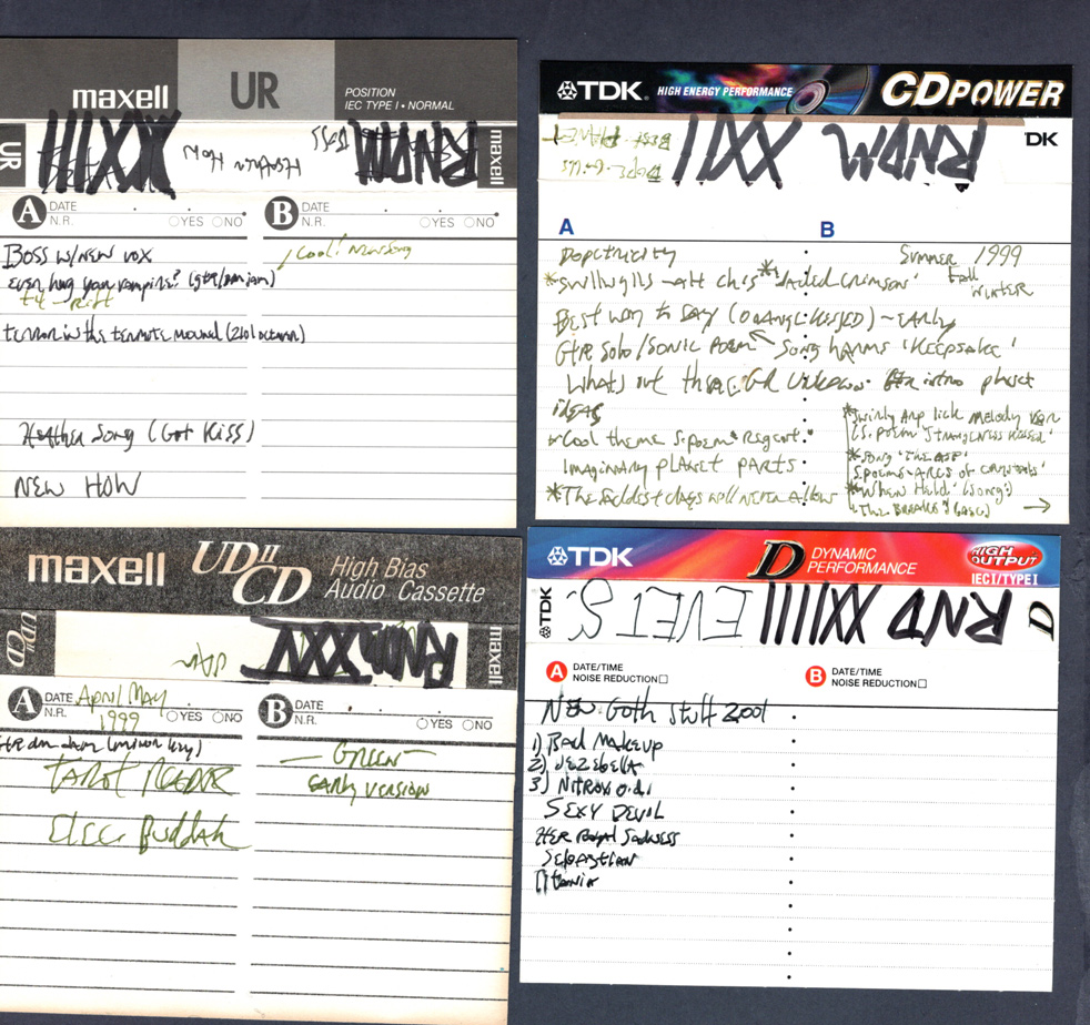 Scanned cassette archive image: 1999 Random Musics10